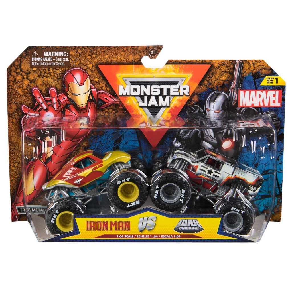 Monster Jam Marvel 2-balenie 1:64 rôzne farby