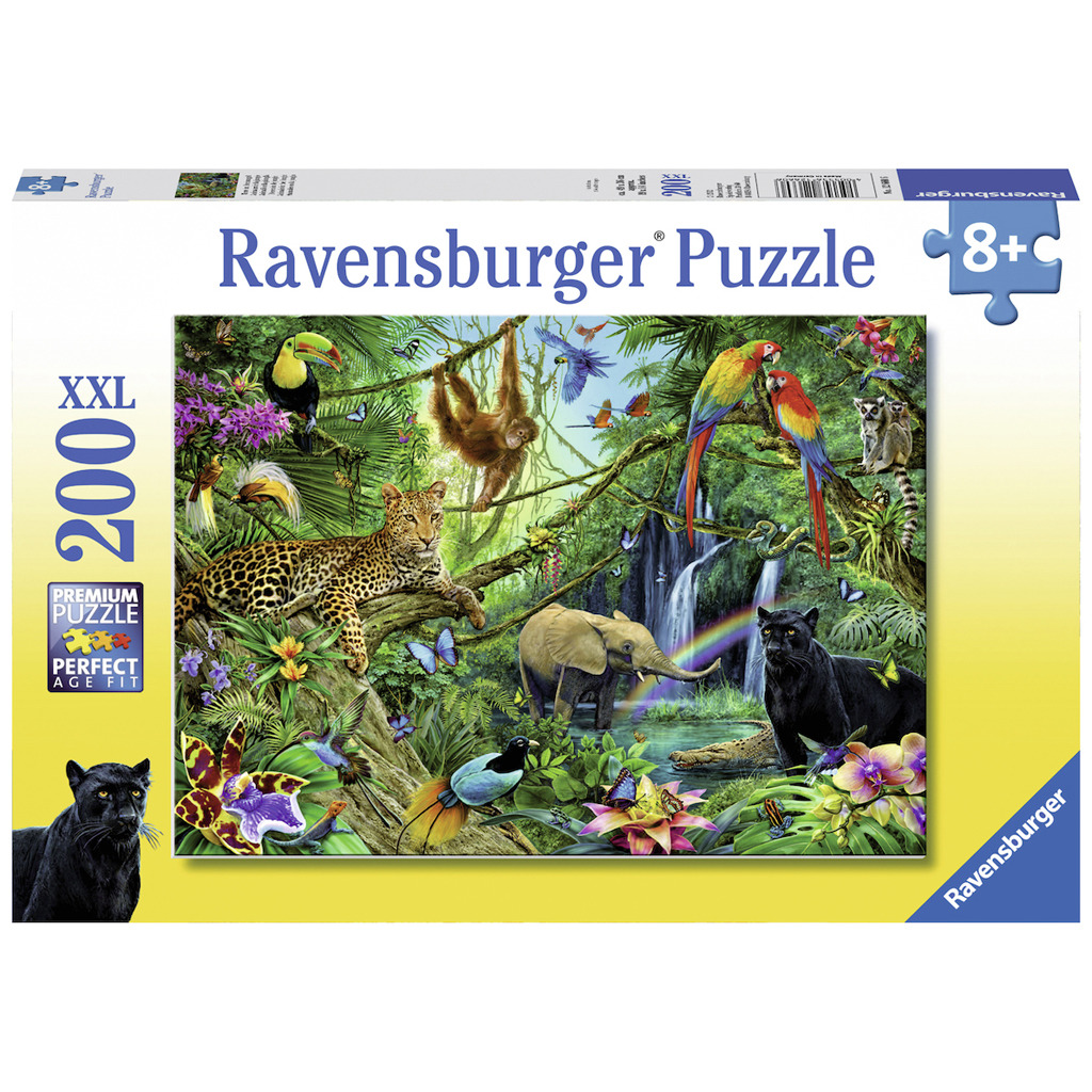 Ravensburger Puzzle Zvieratá v džungli 200 dielikov XXL