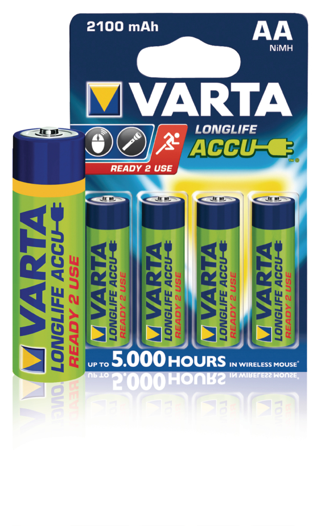 Nabíjateľná NiMH batéria Varta VARTA-56706B, AA 1,2 V DC 2100 mAh, 4 blistre