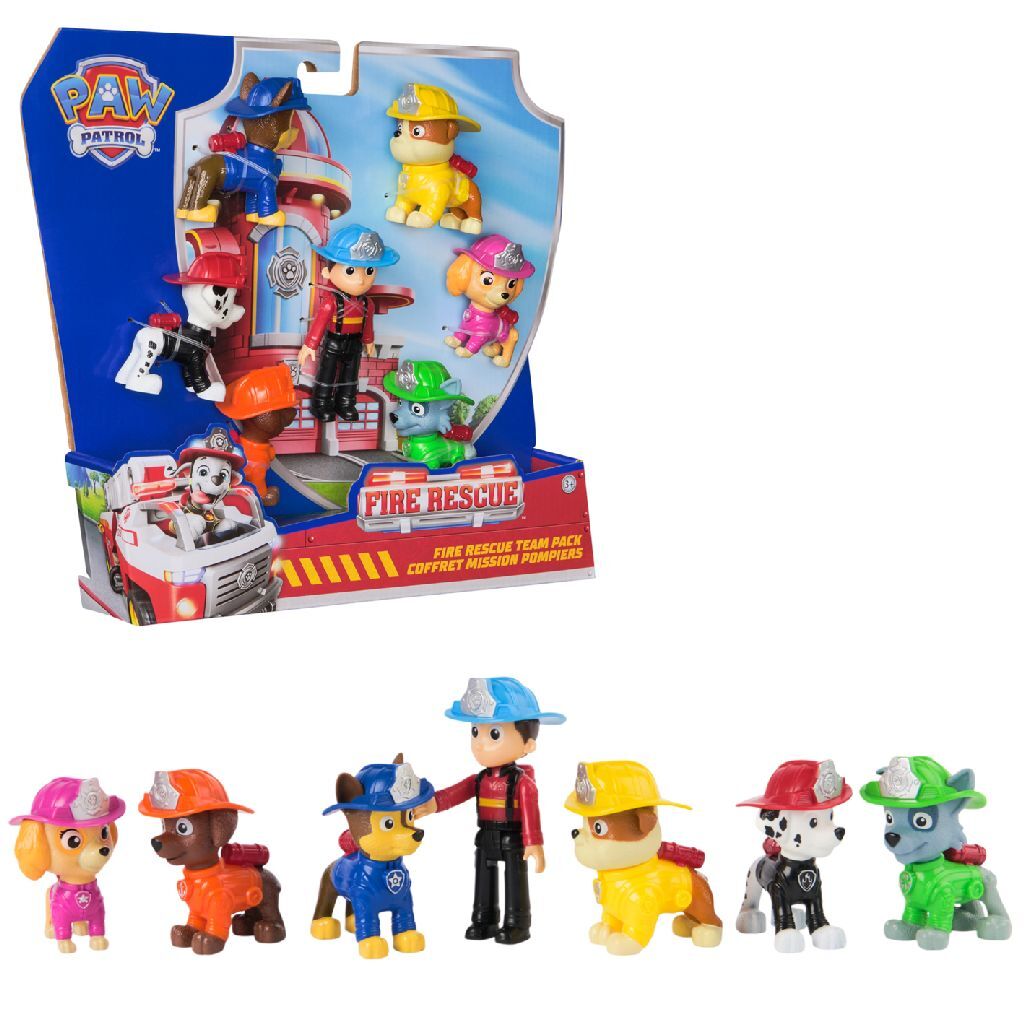 Sada 7 figúrok hasičov Paw Patrol