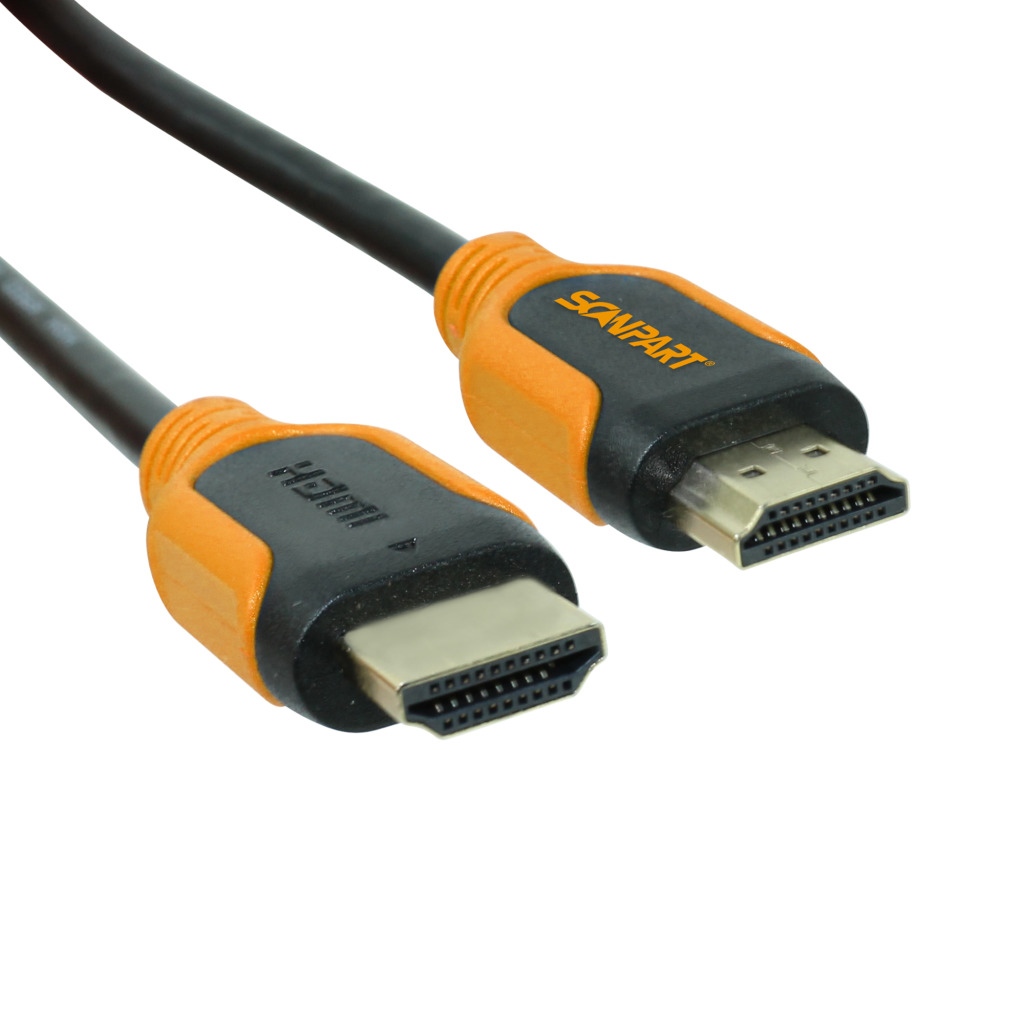 HDMI kábel Scanpart 3 m oranžový/čierny