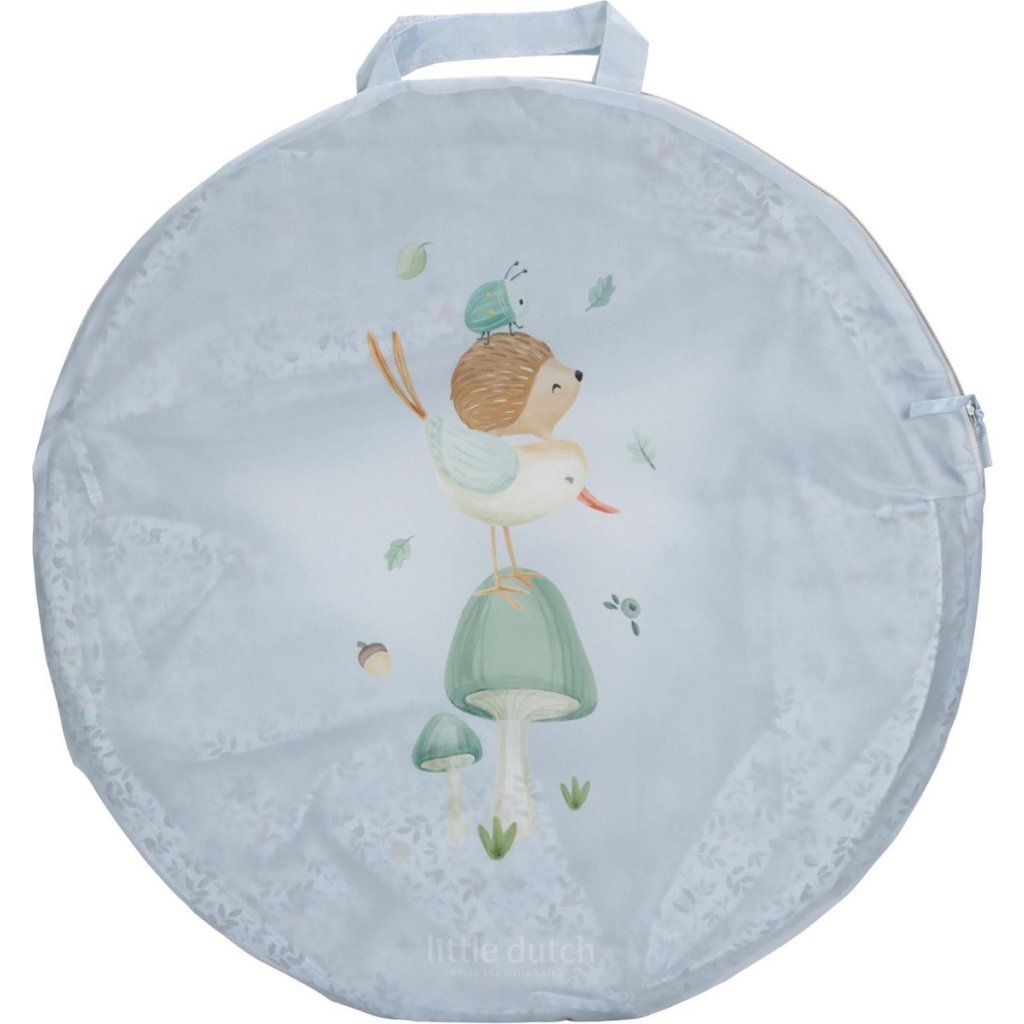 Little Dutch Forest Friends Preliezací tunel 180x46 cm modrý