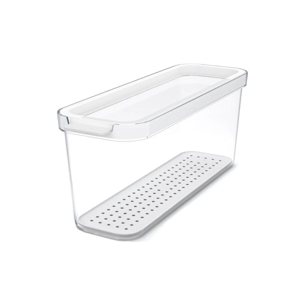 Rotho CAUMA organizér do chladničky 27x9,2x11,3 cm 2 l biela/priehľadná