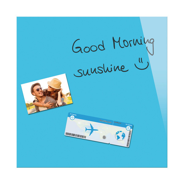 Sigel SI-B1103 Sklenená magnetická tabuľa Be!Board 450x450mm modrá