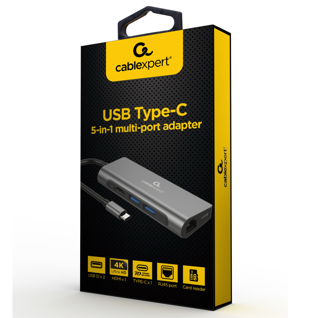 Cableexpert Gmb USB-C viacportový 5v1
