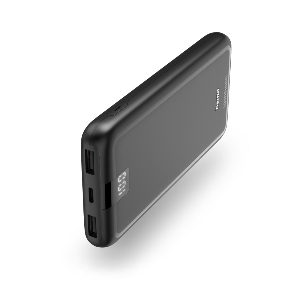 Hama Power Pack Performance 10 10000mAh, 3 výstupy: USB-C 2x USB-A Antr.