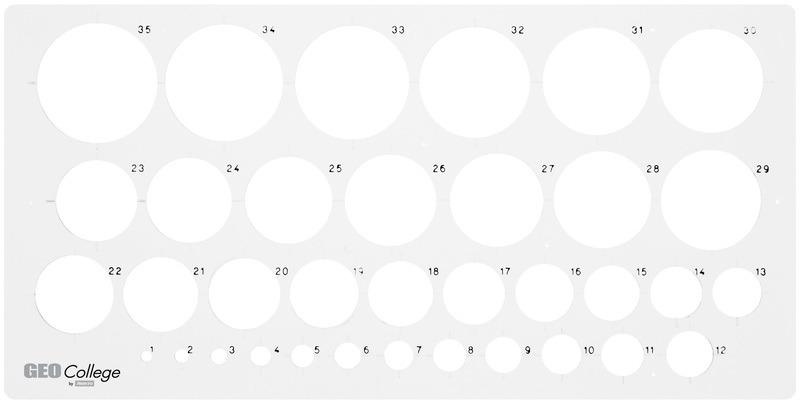 Aristo AR-23319 Šablóna kruhu 1-35 mm