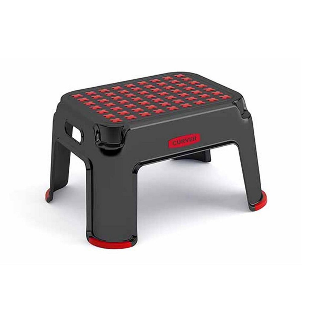 Schodík Curver 43x36x24 cm Čierna/Červená
