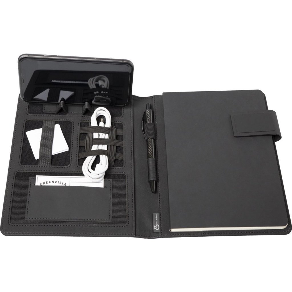 Alassio JU-46222 STOP Zošit na písanie Belize A5 čierny/RPET