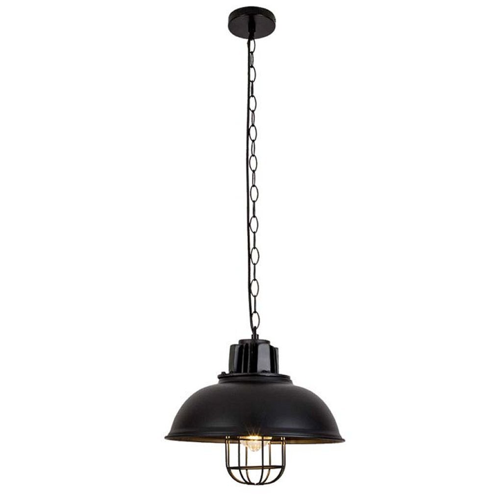 Homestyle Pro MK107-BB Priemyselná závesná lampa 33x26 cm Čierna/Kovová
