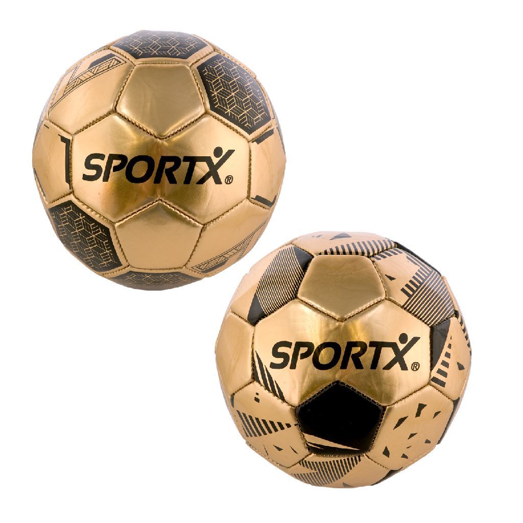 SportX Mini futbalová lopta zlatá metalíza 16 cm 160-180 g.