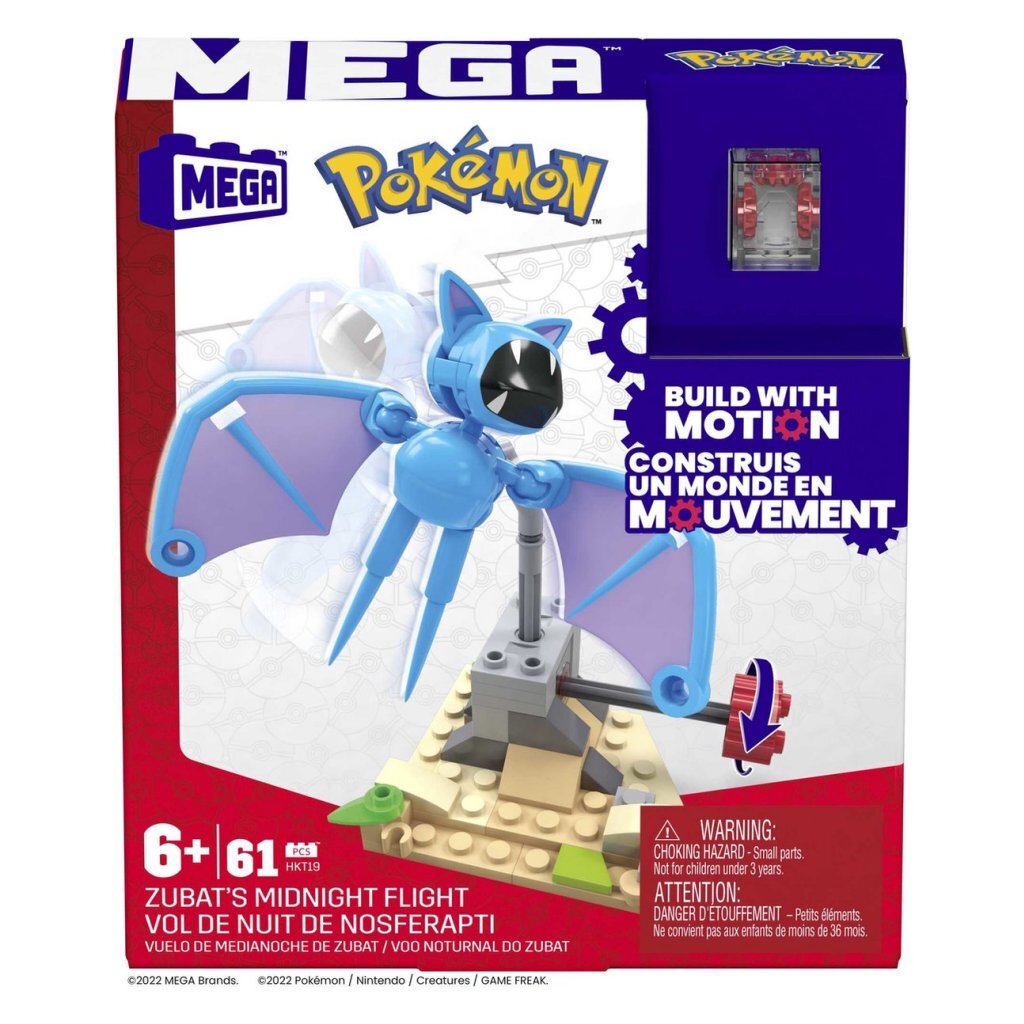 Pokémon Mega Bloks Zubats Polnočný let 61 dielikov