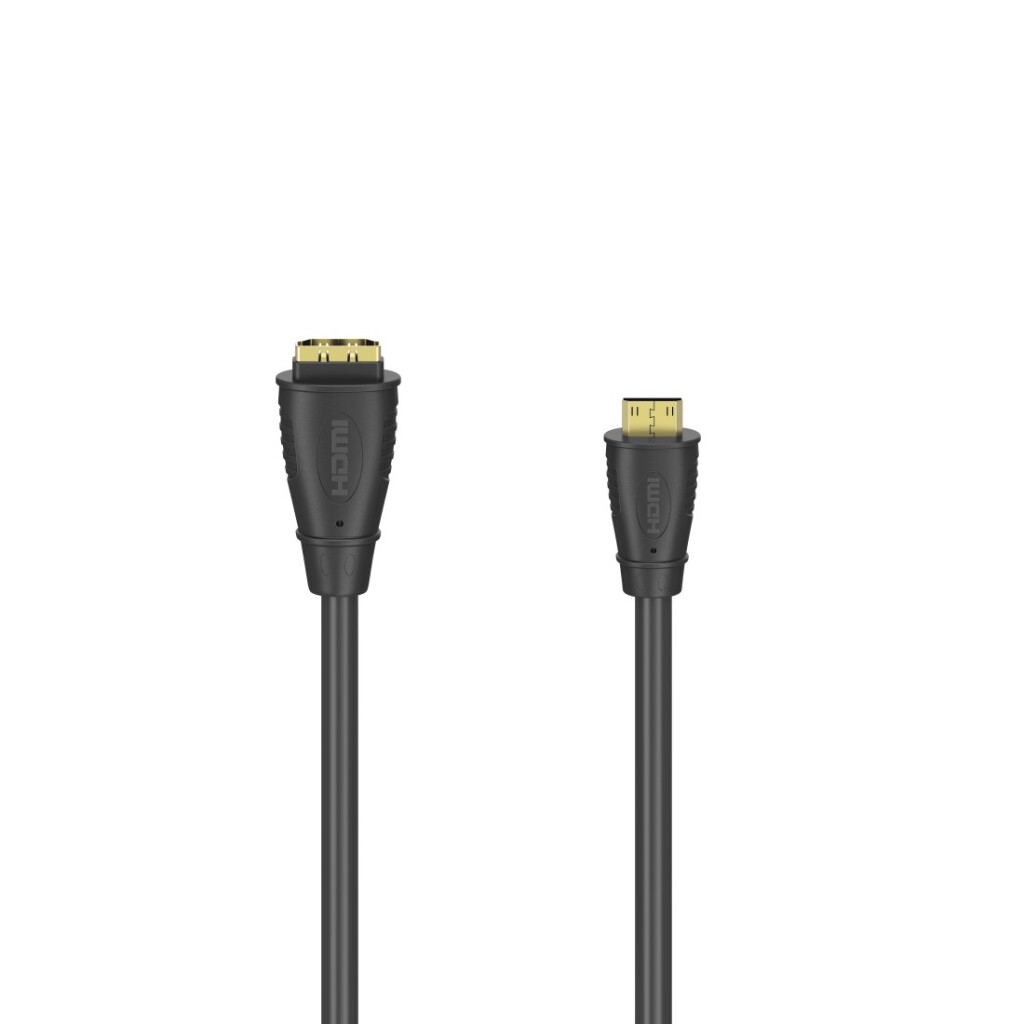 Adaptér Hama HDMI™ kábel, zástrčka typu C (mini) - spojka typu A, pozlátený