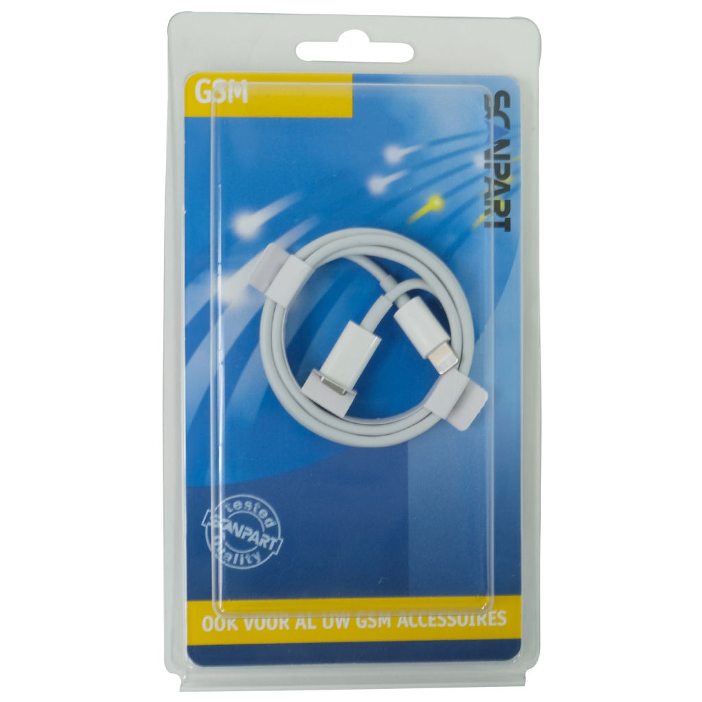 Scanpart Apple USB-C>light Mx0k2 1 m biely