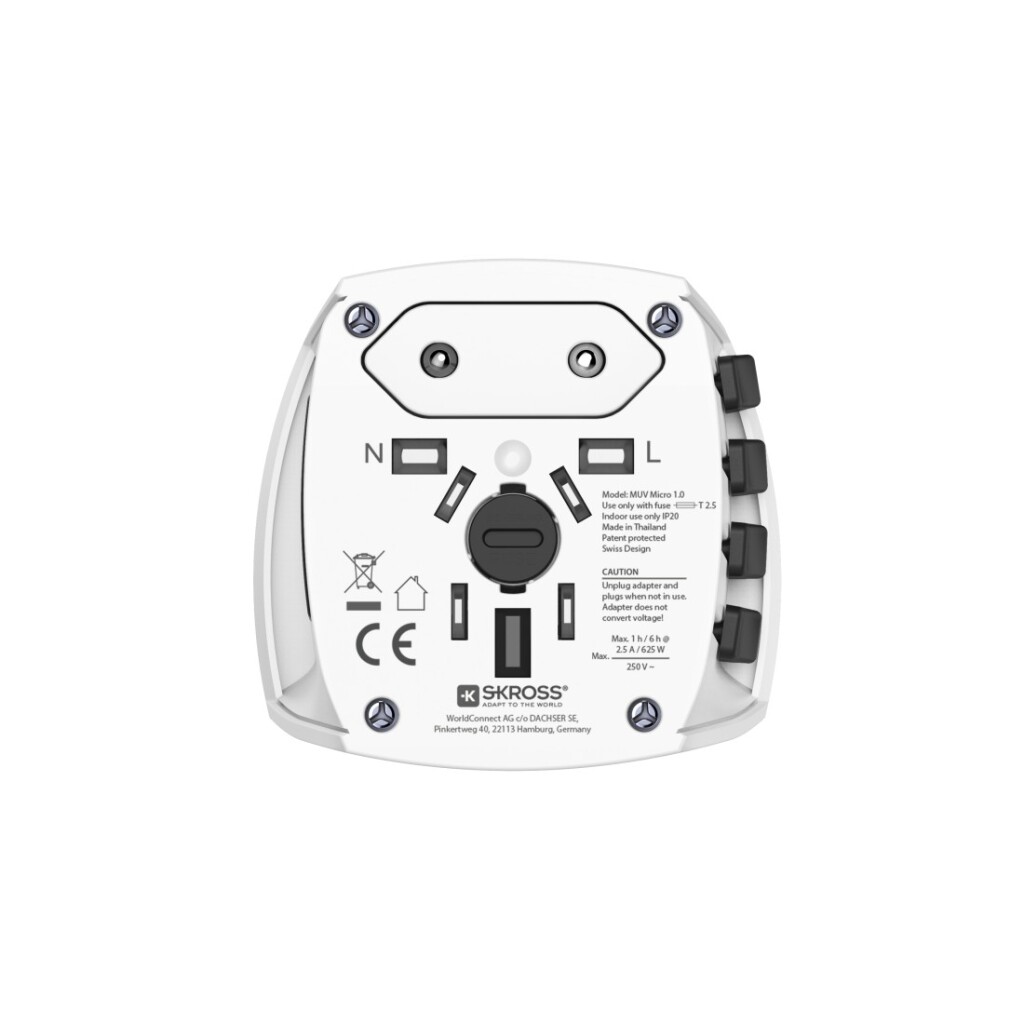 Cestovný adaptér Hama World MUV Micro 2-pinový