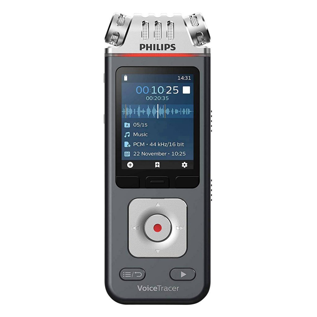 Philips DVT6110 VoiceTracer audio rekordér čierny/strieborný
