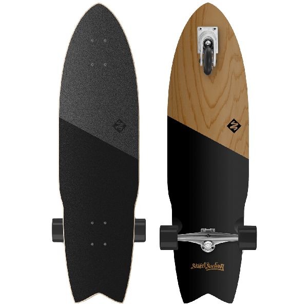 Samohybný longboard Street Surfing Shark Attack 36" Koa Black