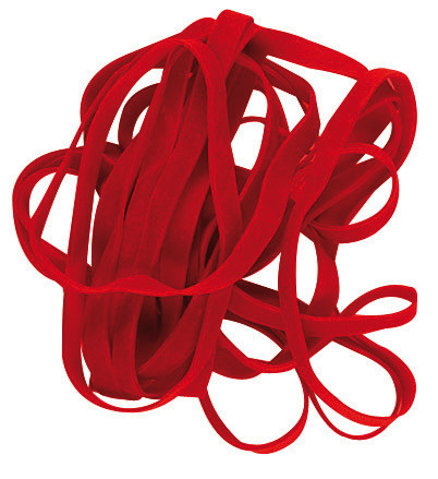 Gumičky Alco AL-757 150x4mm 500g v krabičke červené