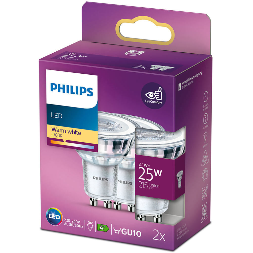 Philips LED žiarovka Ww 36d Nd 25W Gu10