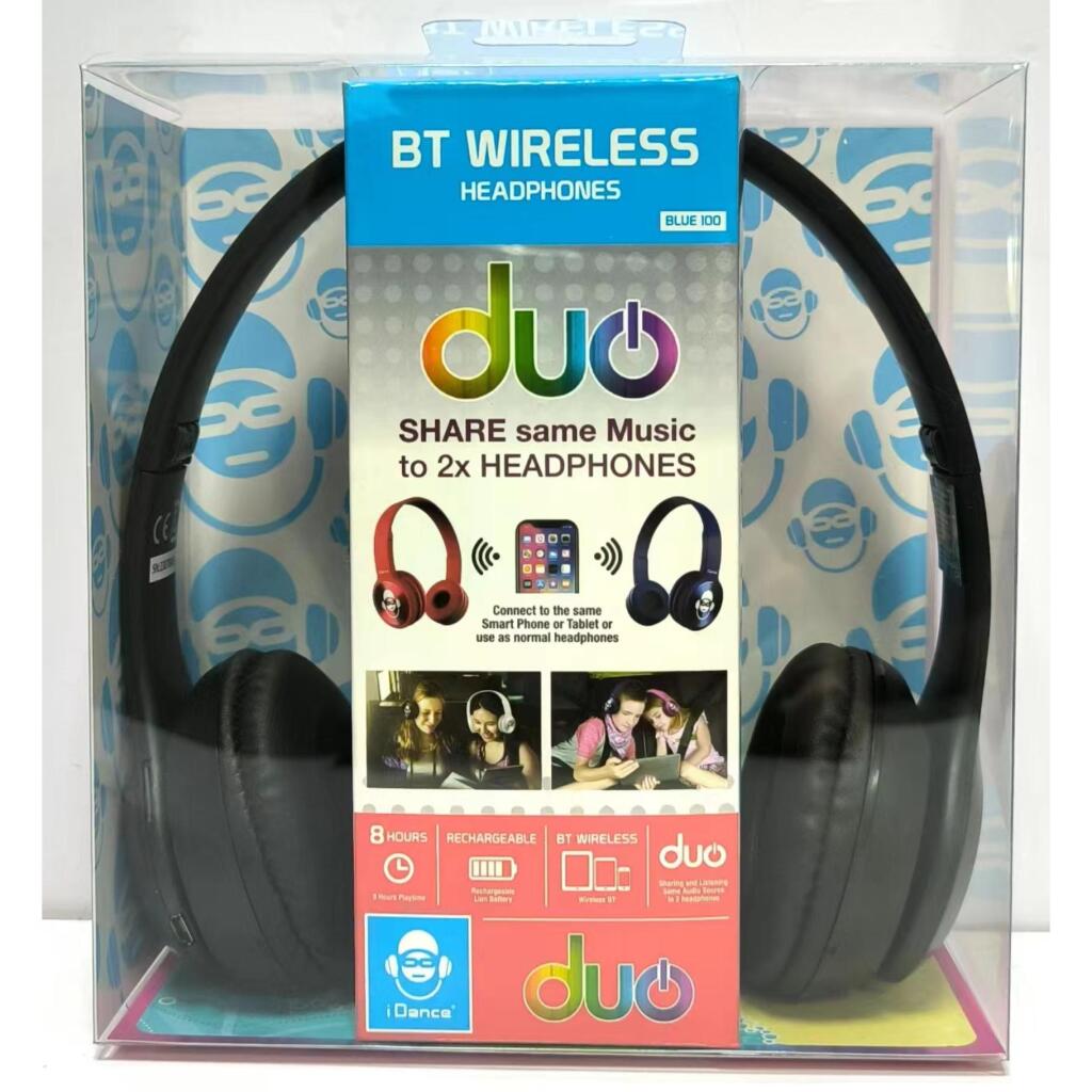 Bezdrôtové slúchadlá IDance DUO čierne