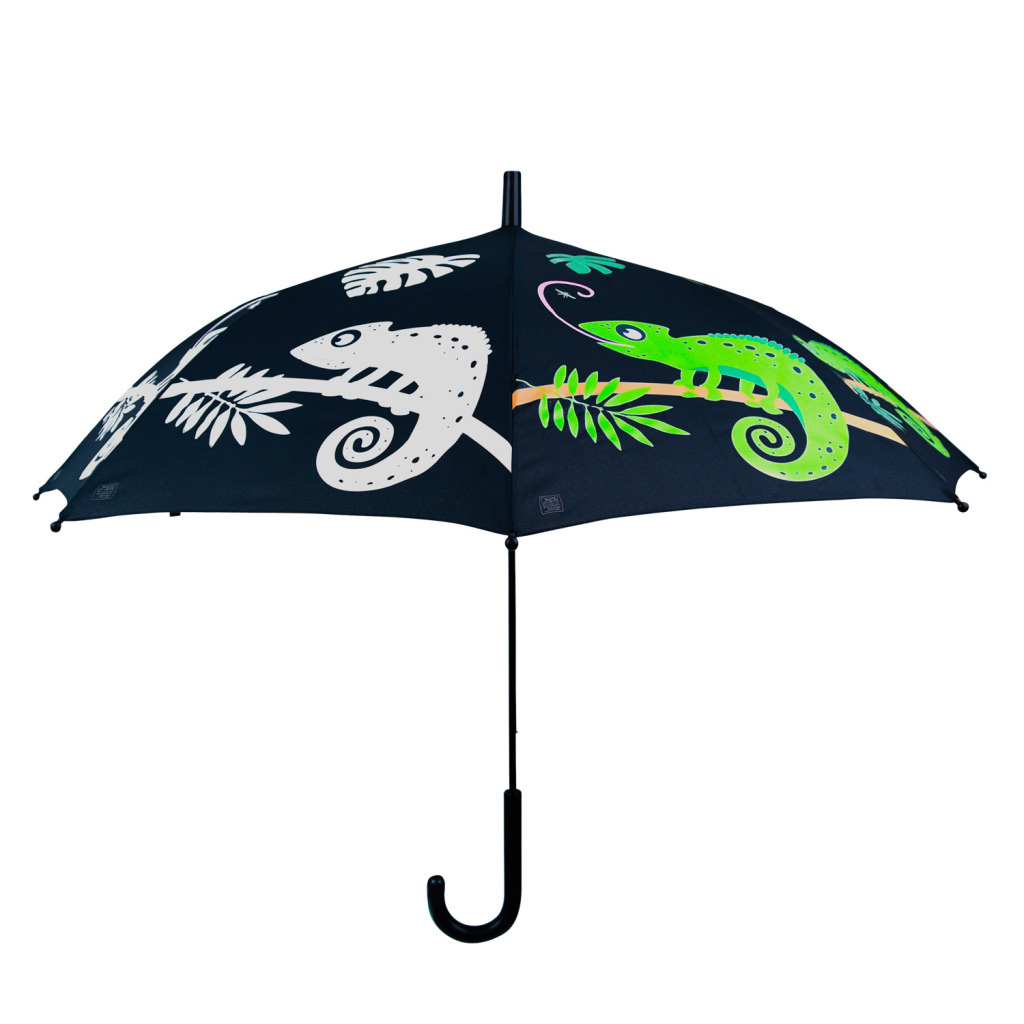 Detský dáždnik Esschert Design s meniacimi sa farbami, chameleón