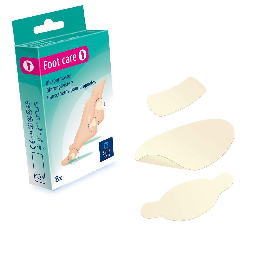 Náplasti na pľuzgiere Sana First Aid, 8 kusov