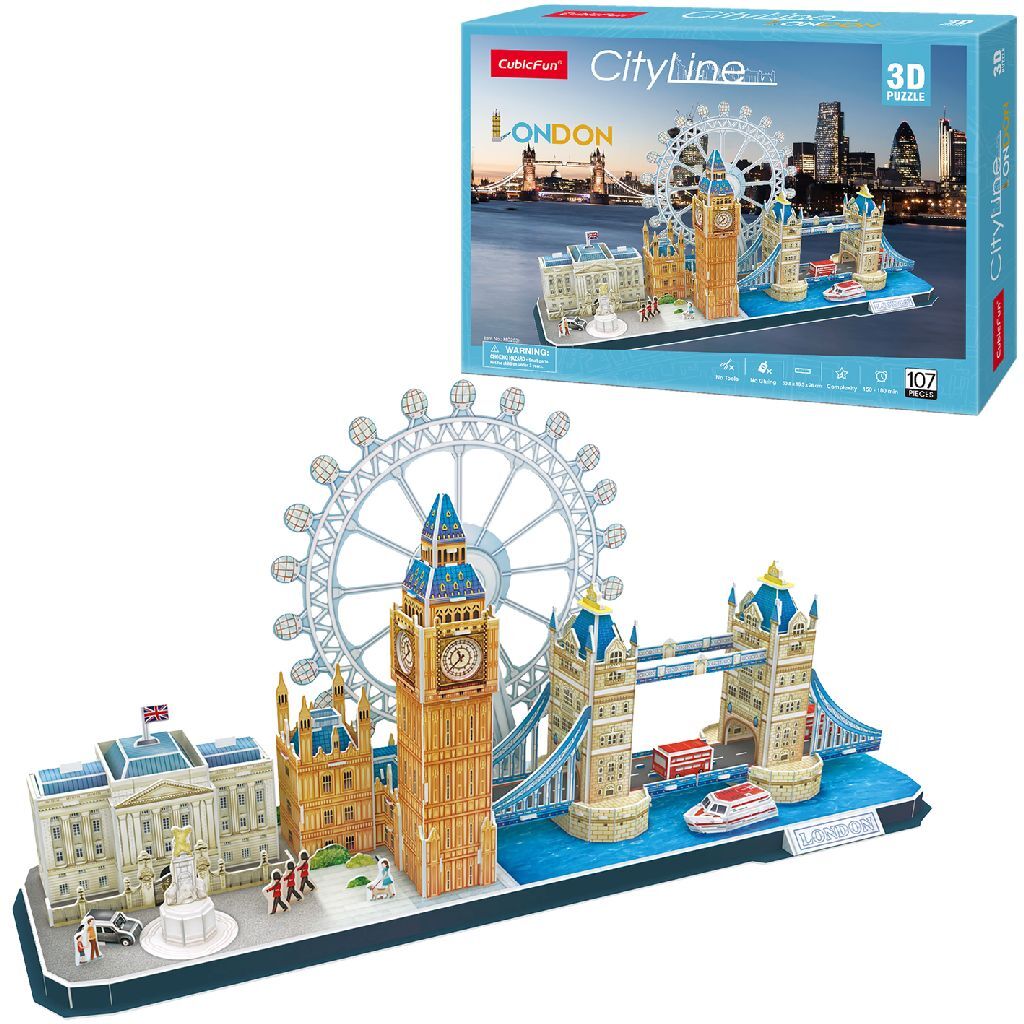 3D puzzle Cubic Fun City Line Londýn 107 dielikov