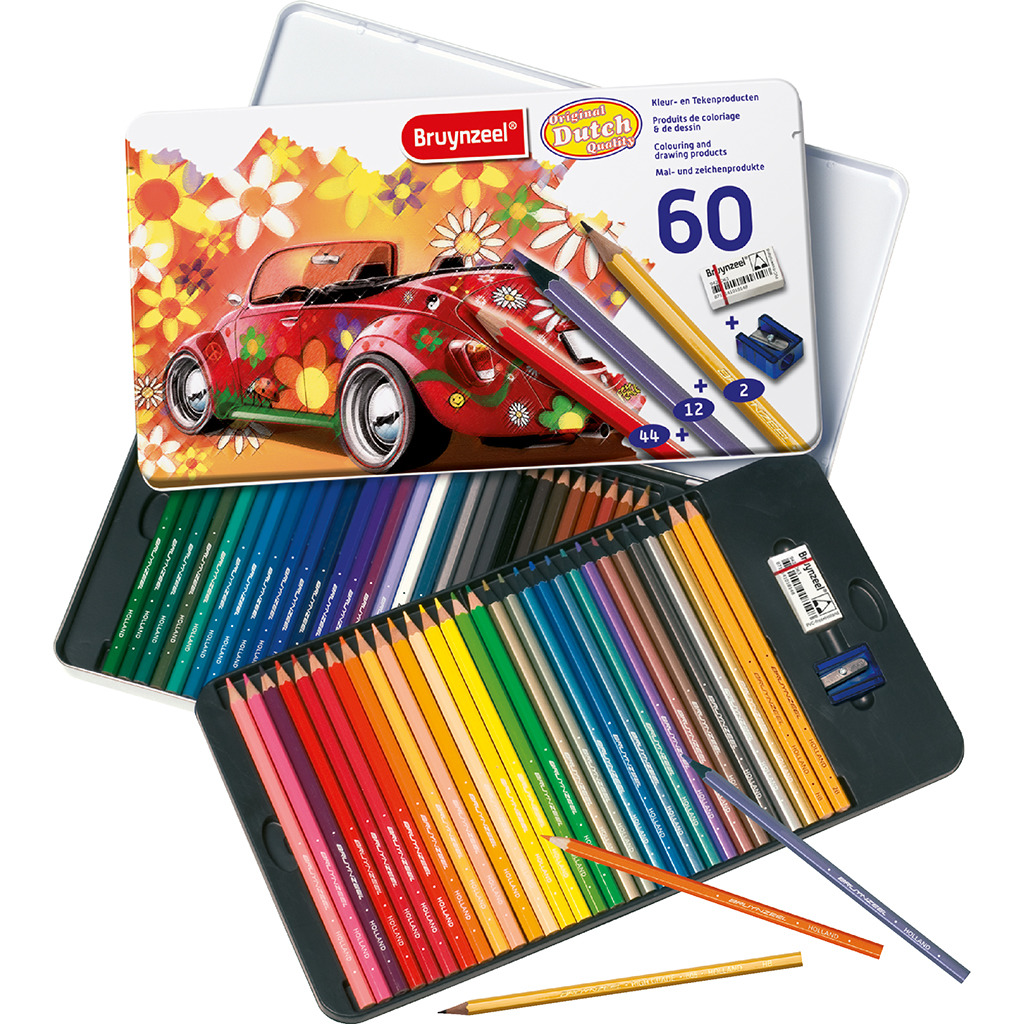 Sada na vyfarbovanie Bruynzeel Sixties pre dospelých, 60 dielov
