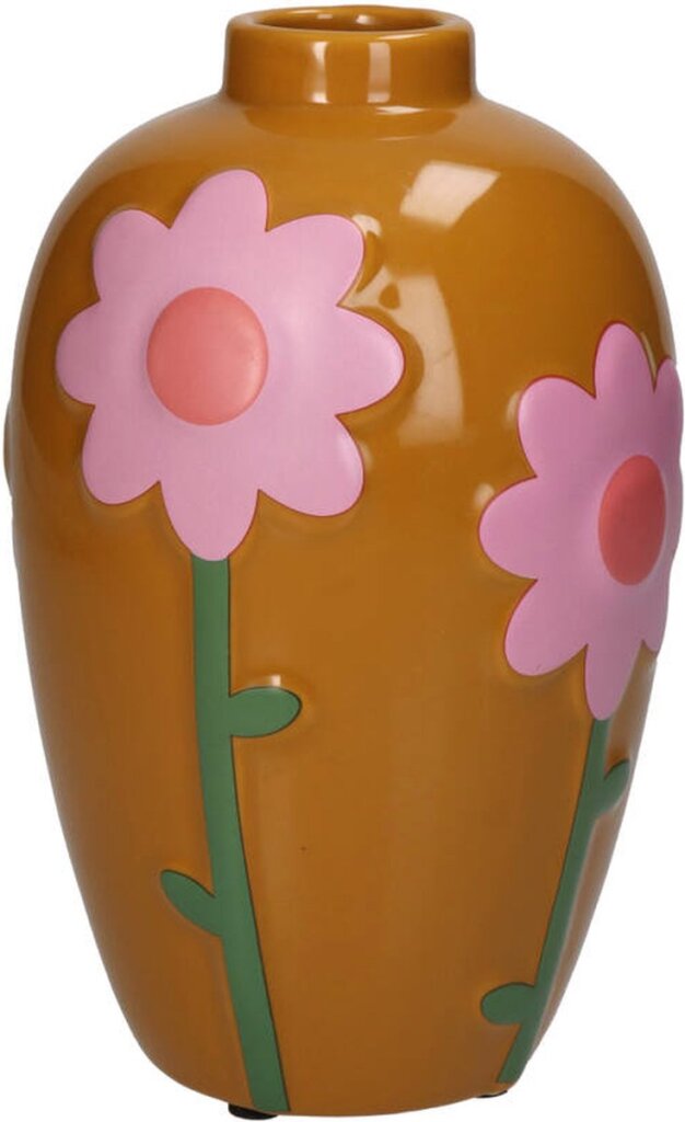 Váza s kvetmi Multi 13x13x20cm