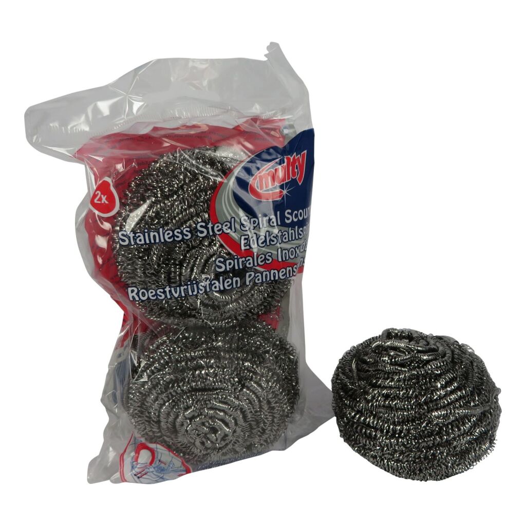 Špongia Multy Pan z nehrdzavejúcej ocele, 2 kusy