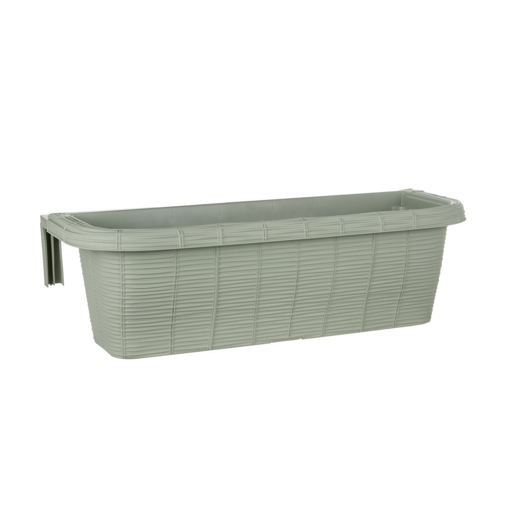 Kvetinový balkónový truhlík Bama Fioriera 60x20x18,5 cm šalviovozelený
