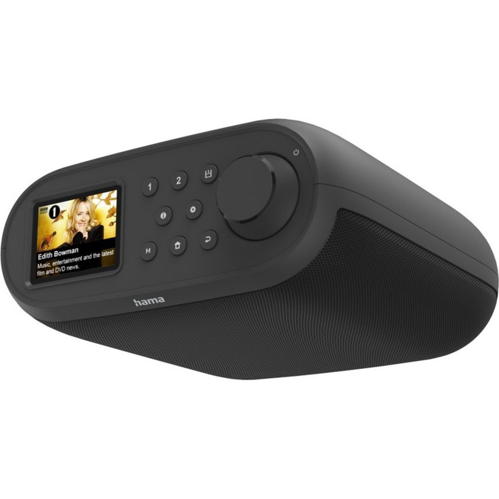 Hama DIR400 digitálne rádio DAB+/internetové rádio/Bluetooth RX/aplikácia/budík čierne