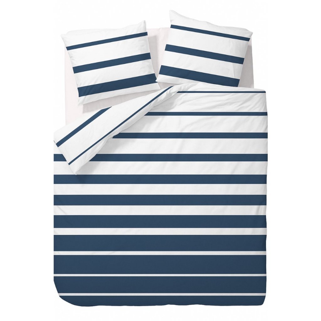 Obliečka na perinu Ten Cate Celia Letná 240x200-220 cm Bavlna/Biela/Kráľovská modrá