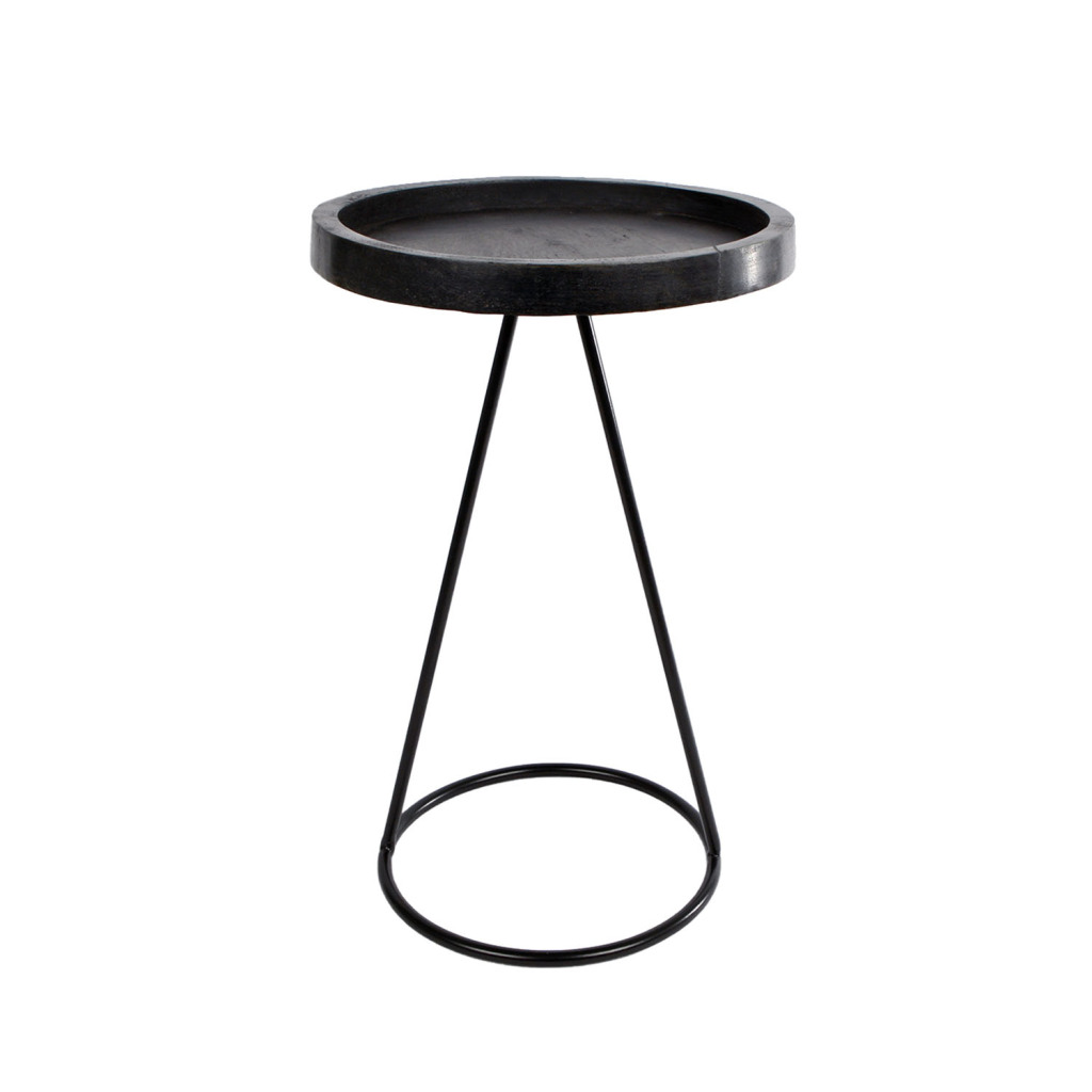 Stôl Van Manen Marcel čierne drevo 25x25x38cm