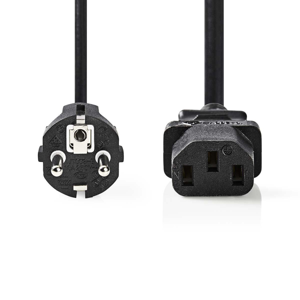 Nedis CEGP10030BK50 Napájací kábel Schuko samec - IEC-320-C13 5,0 m čierny