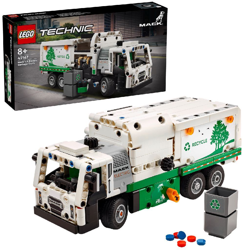 Lego Technic 42167 Elektrické smetiarske auto Mack LR
