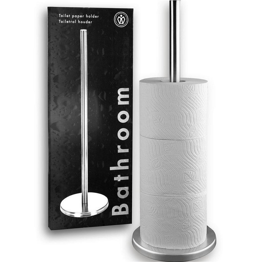 Stojanový držiak toaletného papiera z nehrdzavejúcej ocele 45 cm