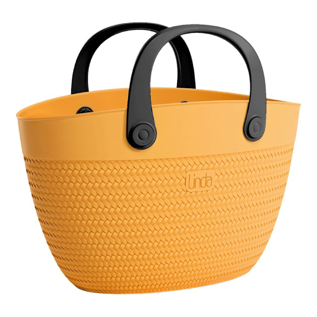 Plážová taška Linda 50x41 cm žltá/čierna