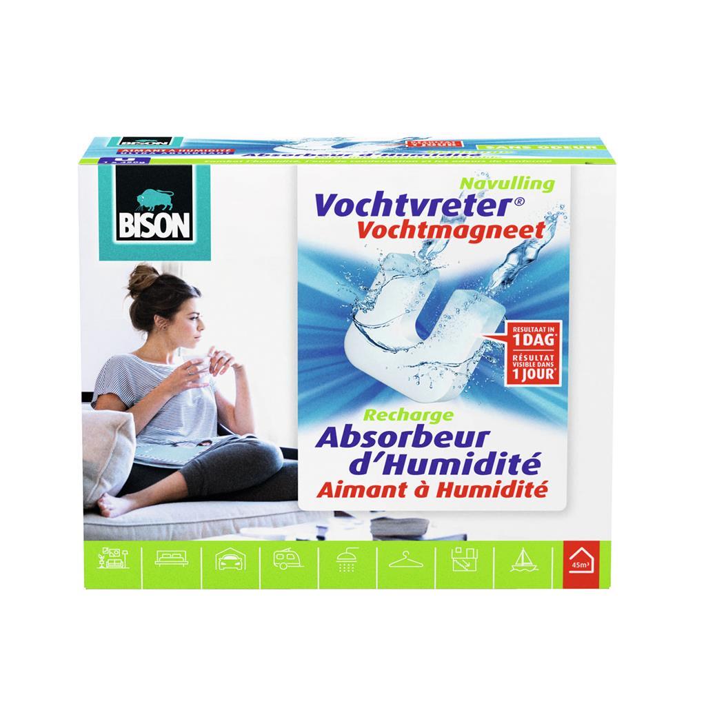 Náhradná náplň do absorbéra vlhkosti Bison s magnetom na vlhkosť 450 g