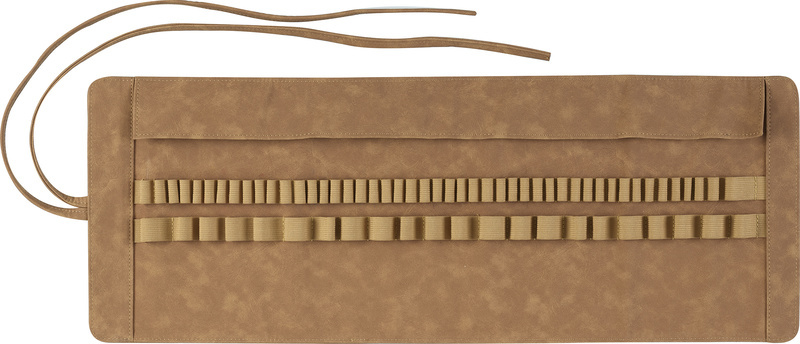 Faber Castell FC-180010 Puzdro na kolieska, umelá koža, hnedé, kapacita: 45