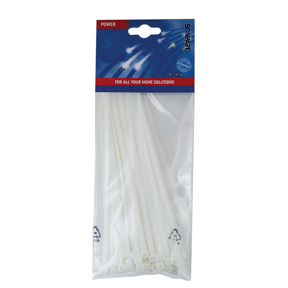 Scanpart E508 Káblové zväzky 200 mm 50 kusov