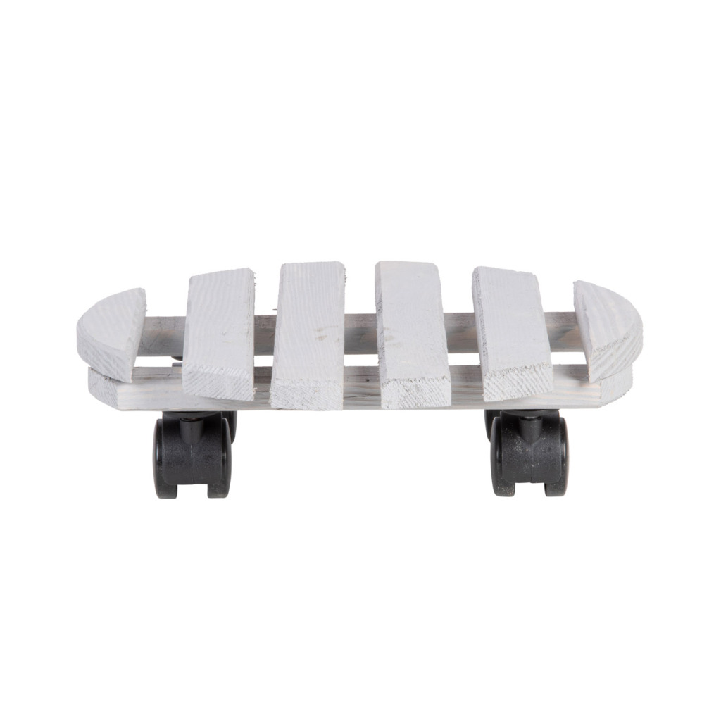 Drevený kvetináč Esschert Design 28,4 cm sivý