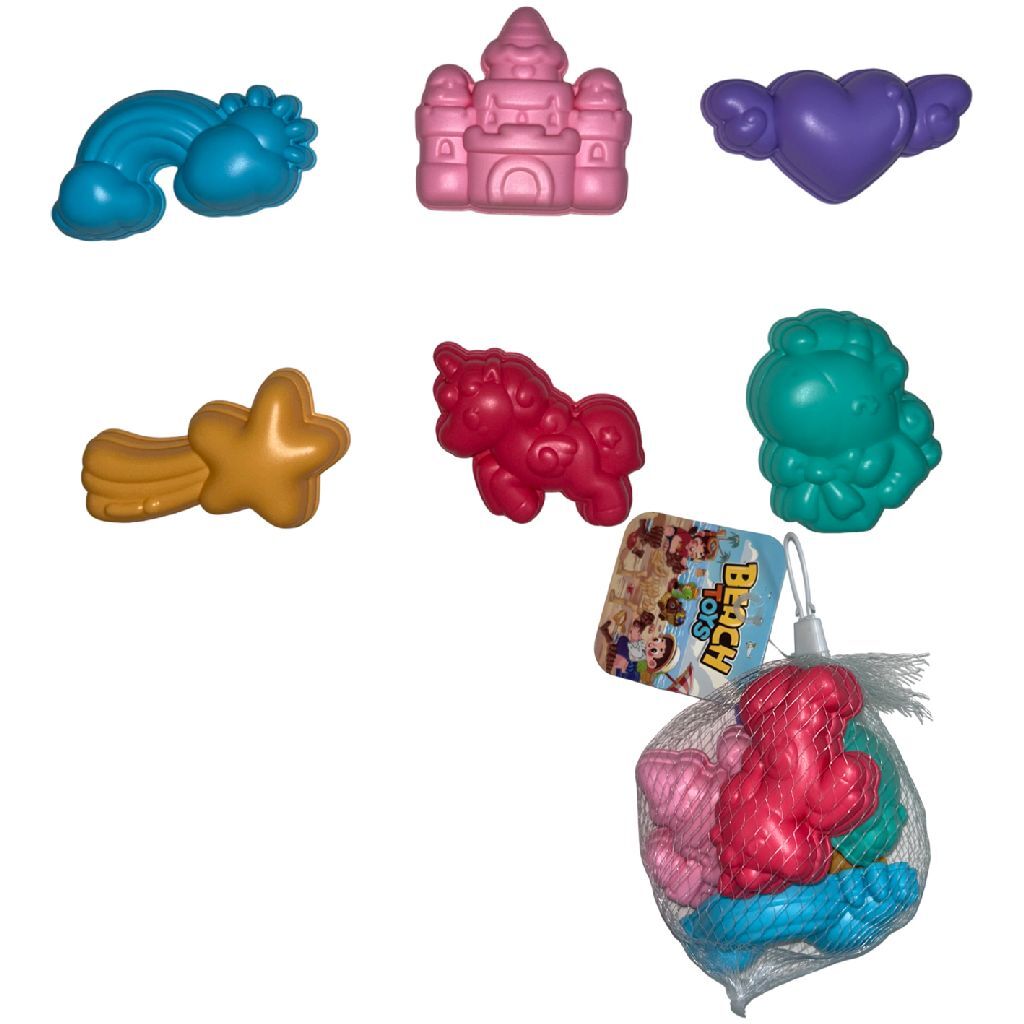 Letné pieskové formy Jednorožec 6 kusov