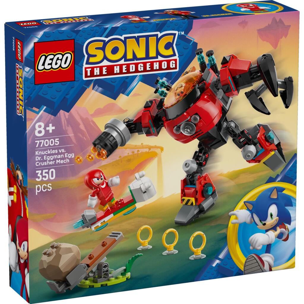Lego Sonic the Hedgehog 77005 Knuckles vs. Dr. Eggman a robot drviča vajec