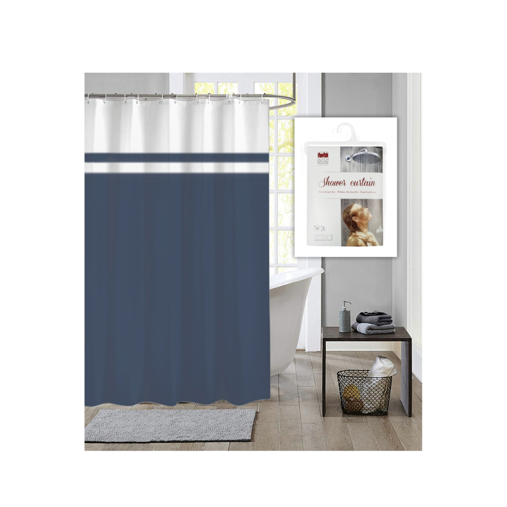 Sprchový záves Dutch House 180x200 cm modrý