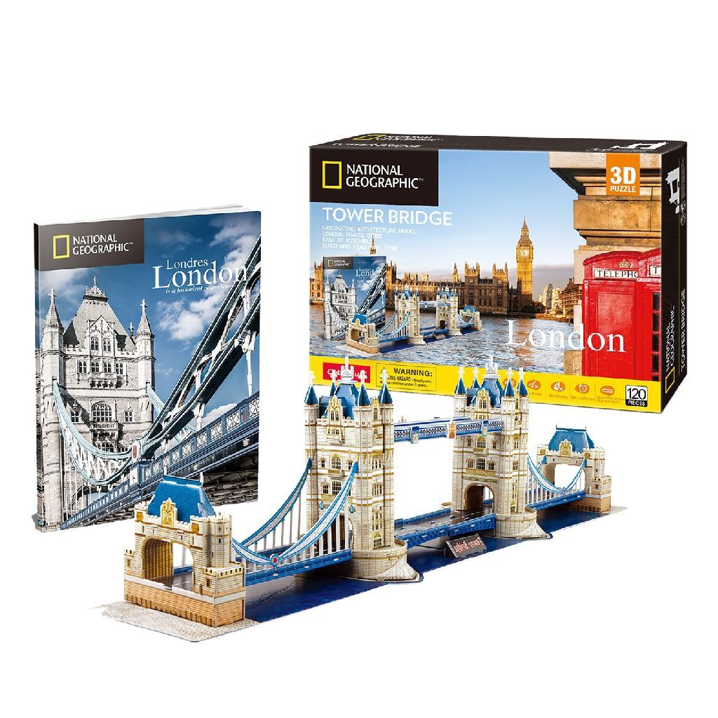 Cubic Fun National Geographic 3D puzzle Tower Bridge Londýn 120 dielikov