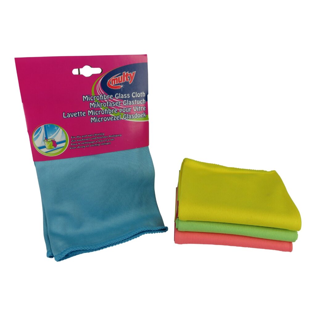 Sortiment viacvrstvových mikrovláknových utierok na sklo