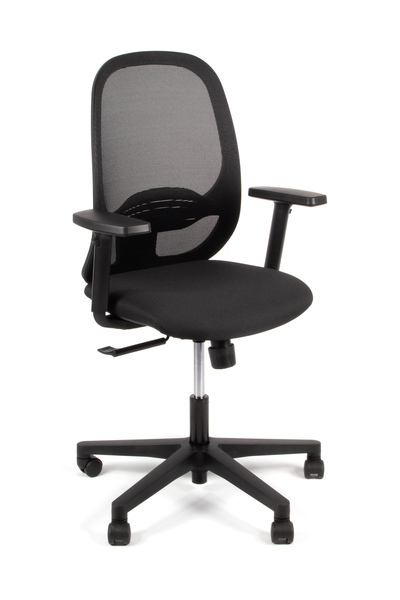 Kancelárska stolička Linea Fabbrica Grace 01 čierna/čierna s 1D podrúčkami