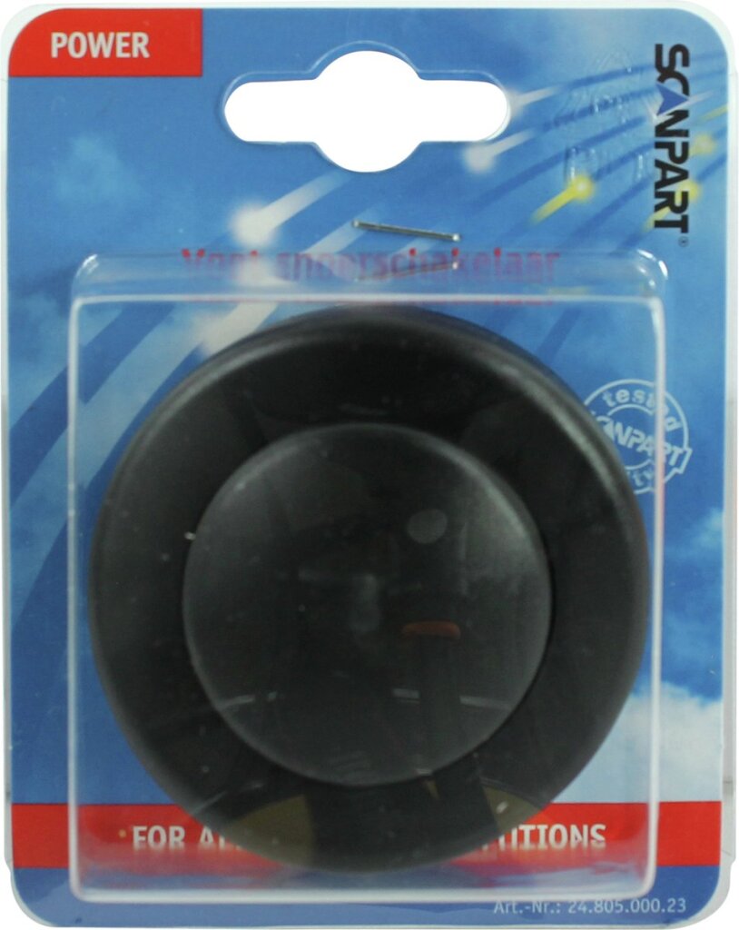 Podlahový spínač Scanpart čierny 1p 2ampér