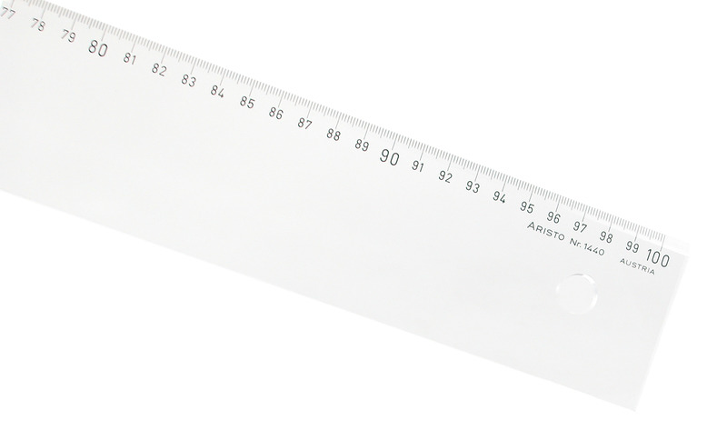 Pravítko Aristo AR-1440 100 cm krištáľovo číre plexisklo